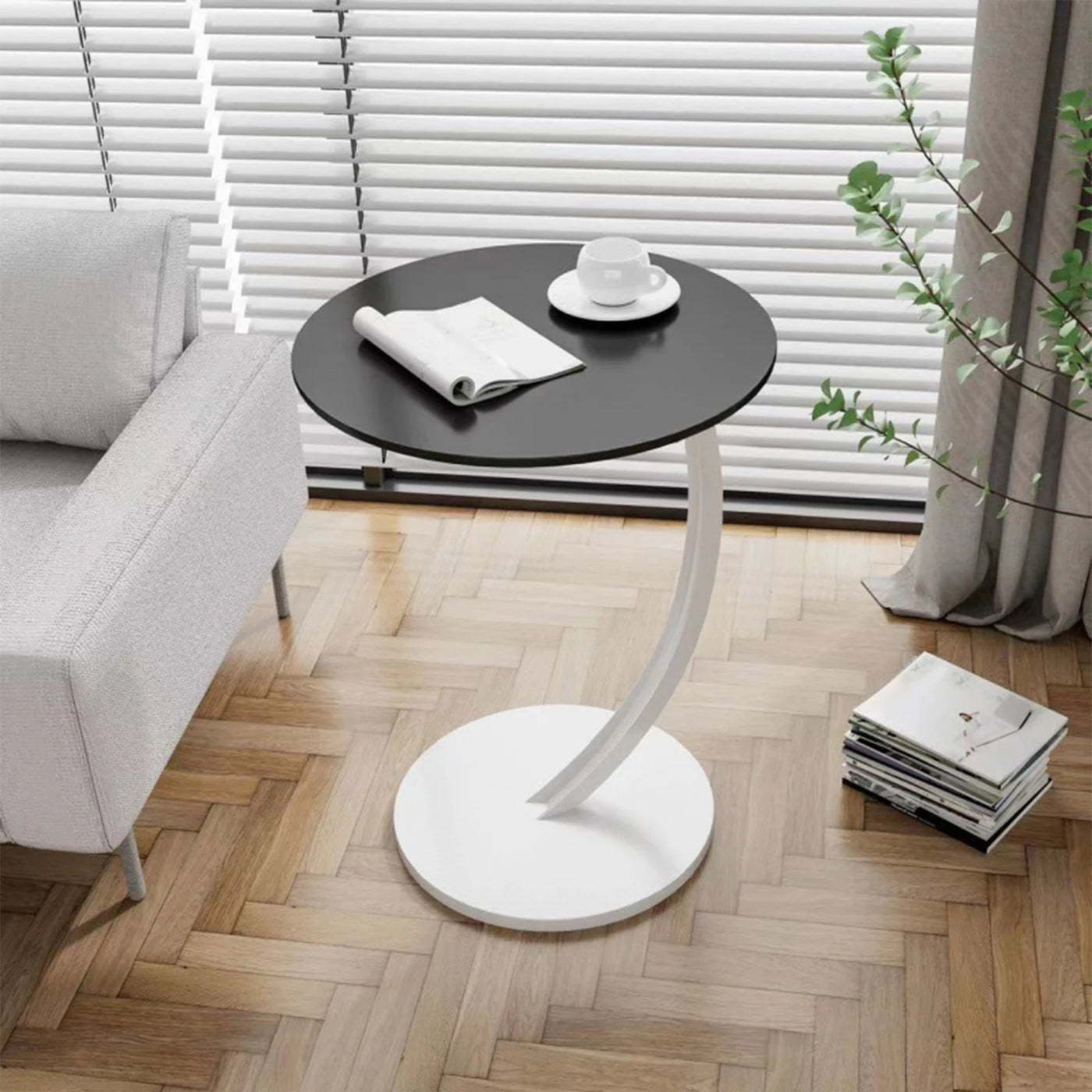 Storage Side Table - Modern Small Coffee Table for Living Spaces