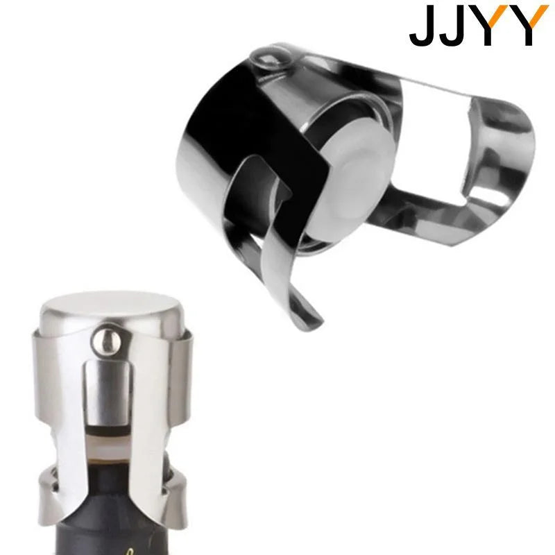 Champagne Bottle Stopper - Stainless Steel Sparkling Wine Sealer