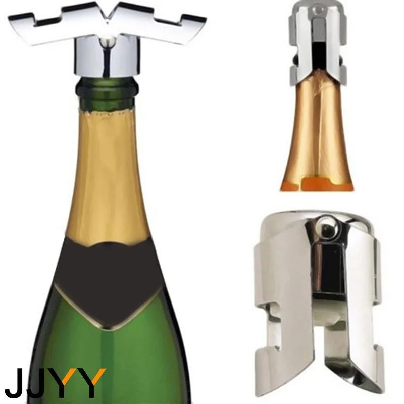 Champagne Bottle Stopper - Stainless Steel Sparkling Wine Sealer