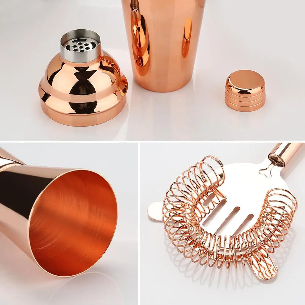 16-Piece Bartender Kit - Stainless Steel Cocktail Shaker Set