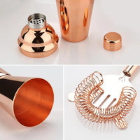 16-Piece Bartender Kit - Stainless Steel Cocktail Shaker Set