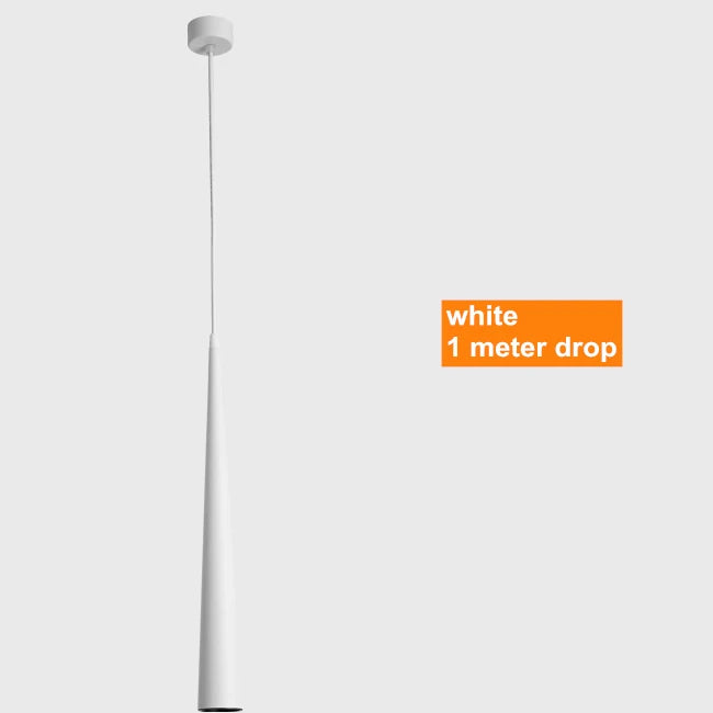 Dimmable COB Cone Pendant Light - Modern Aluminum LED Hanging Lamp