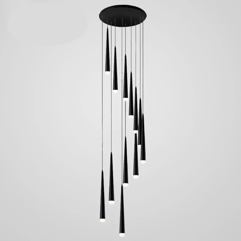 Dimmable COB Cone Pendant Light - Modern Aluminum LED Hanging Lamp