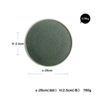 Mint Ceramic Dinner Plate - Creative Western Steak and Salad Tableware