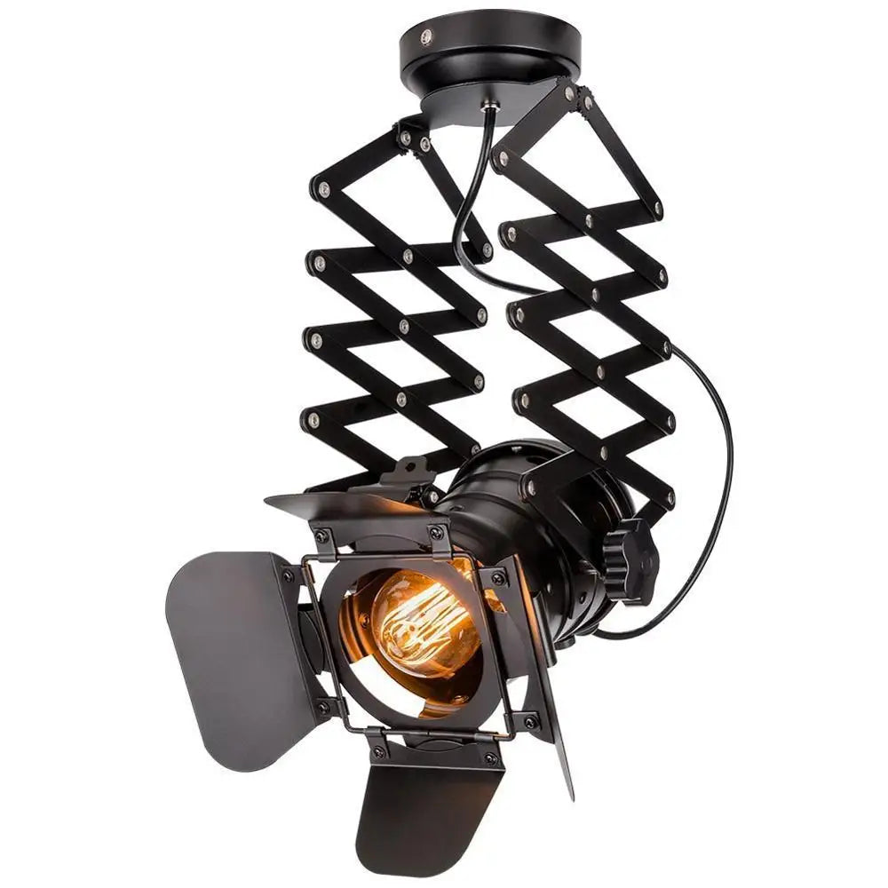 Retro Tripod Floor Lamp - Industrial Black Studio Light