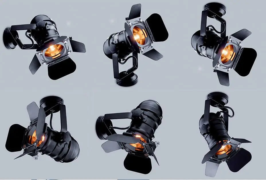 Retro Tripod Floor Lamp - Industrial Black Studio Light