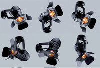 Retro Tripod Floor Lamp - Industrial Black Studio Light