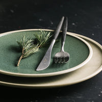 Mint Ceramic Dinner Plate - Creative Western Steak and Salad Tableware
