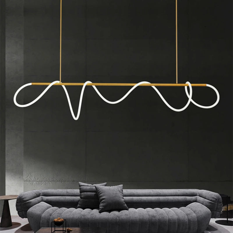 Designer Long Hose Chandelier - Post-Modern Pendant Lamp