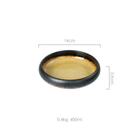 Ice Split Glaze Ceramic Plate - Japanese Sushi and Sashimi Dish