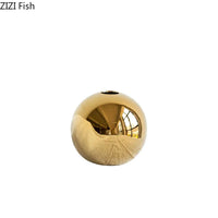 Golden Ball Ceramic Vase - Decorative Hydroponic Accent