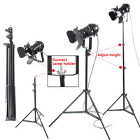 Retro Tripod Floor Lamp - Industrial Black Studio Light