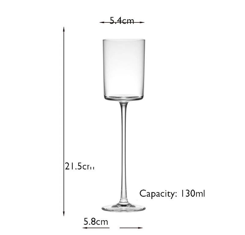 Hand Blown Lead-Free Champagne Flute Set of 4 - 130ML