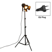 Retro Tripod Floor Lamp - Industrial Black Studio Light