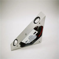 Triangle LED Wall Lamp - Modern Brushed Silver Accent Light