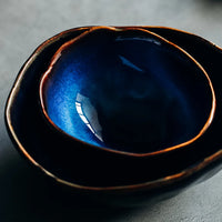 Irregular Ceramic Dinner Set - Blue Tableware for 1 to 4 People