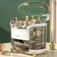 Transparent Makeup Organizer Box - Large Capacity Cosmetic and Jewelry Storage