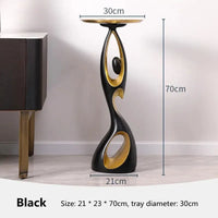 Abstract Designer Side Table - Artistic Accent Table for Living Room