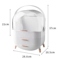 Transparent Makeup Organizer Box - Large Capacity Cosmetic and Jewelry Storage