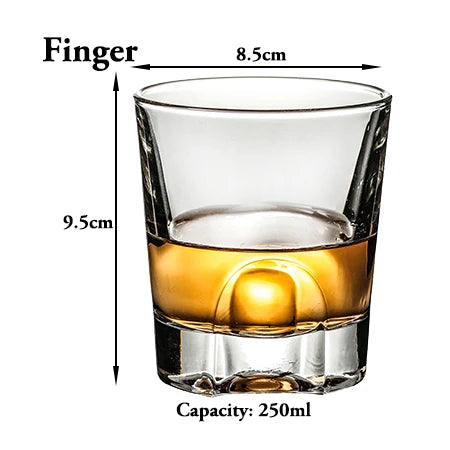 Old Fashioned Whiskey Rocks Glass - Classic Cocktail Tumbler