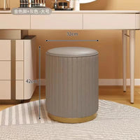 Round Storage Stool - Makeup & Dressing Table Ottoman