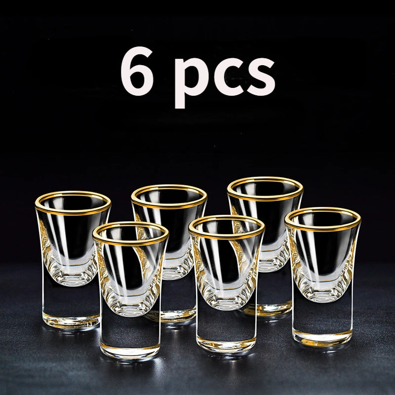 Gold Foil Spirits Cup Set of 6 - 15ML
