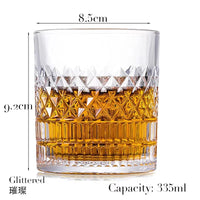 Old Fashioned Whiskey Rocks Glass - Classic Cocktail Tumbler