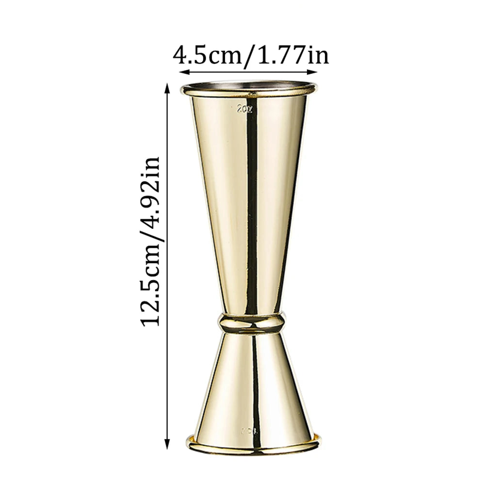 Stainless Steel Cocktail Jigger - Dual Shot Spirit Measure Cup