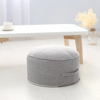 Tea Ceremony Floor Pouf - Cotton Linen Tatami Meditation Cushion