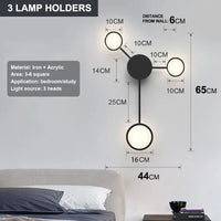 Nordic LED Wall Sconce - Minimalist Bedroom and Hallway Light