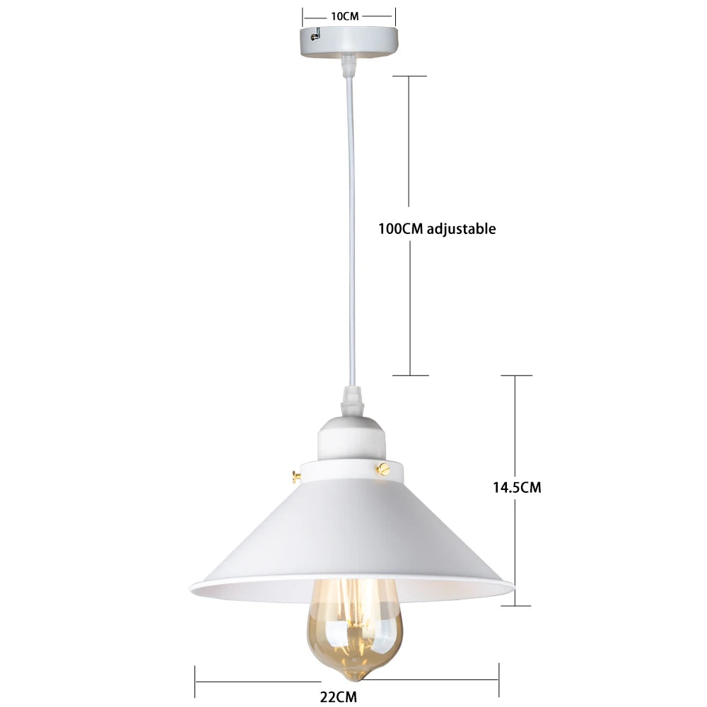 Vintage Loft Pendant Lamp - Retro E27 Hanging Light