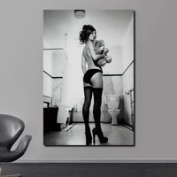 Scandinavian Kate Moss Canvas Poster - Fashion Inspired Wall Art