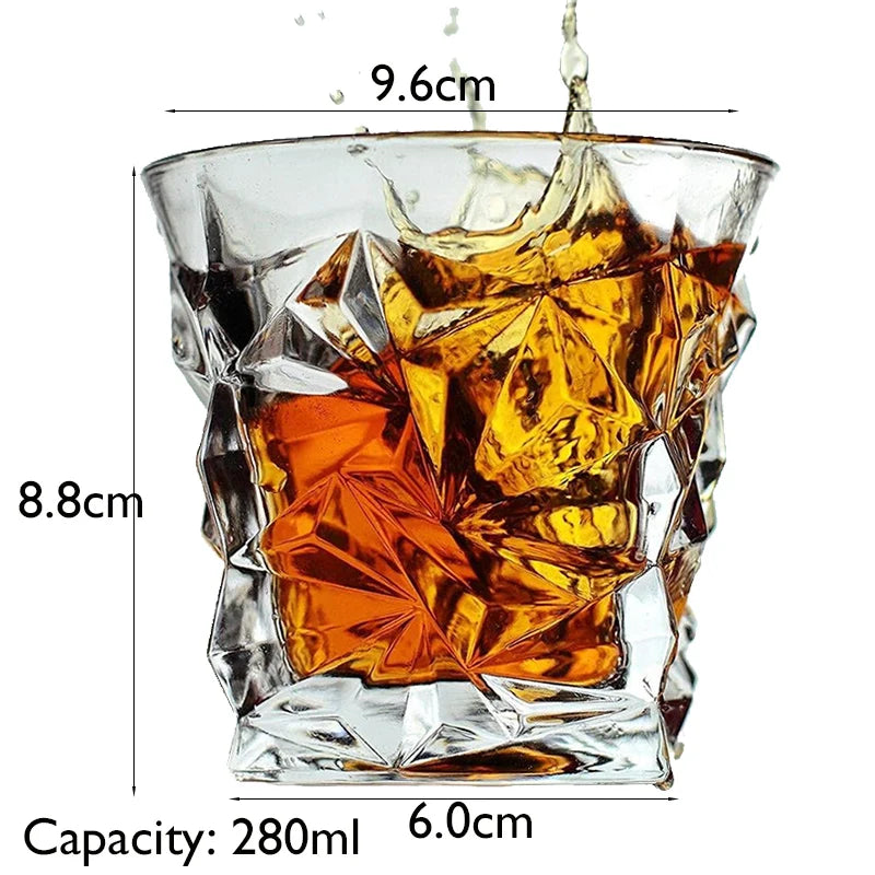 Old Fashioned Whiskey Rocks Glass - Classic Cocktail Tumbler