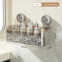 Glacier Pattern Wall-Mounted Bathroom Storage Basket