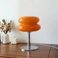 Italian Designer Glass Table Lamp - Dimmable Stained Accent Light