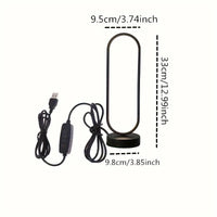 Modern Ring LED Bedside Lamp - 3 Color Dimming Night Light