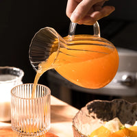 High Borosilicate Glass Tea Pitcher - Heat-Resistant Coffee and Espresso Server