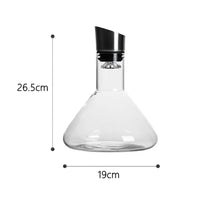 Luxury Wine Decanter - Transparent Nordic Aerating Carafe