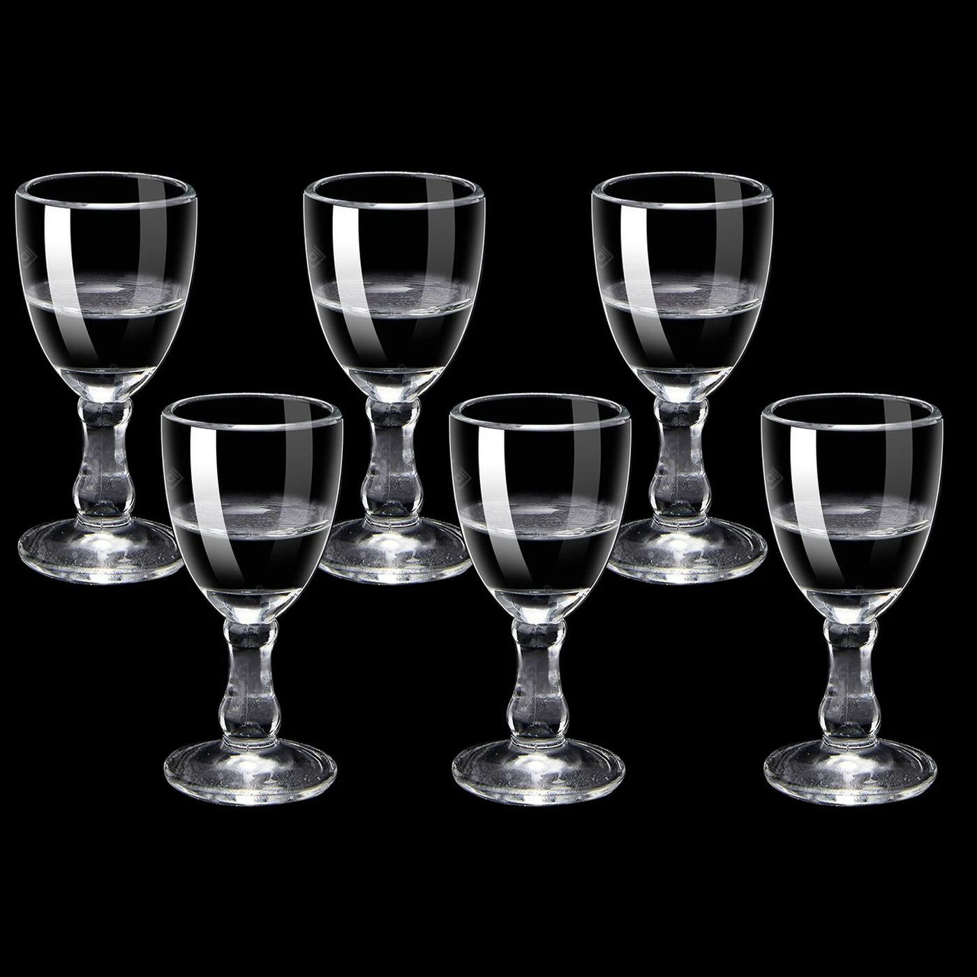 Mini Stemmed Shot Glass Set - 10ML to 25ML