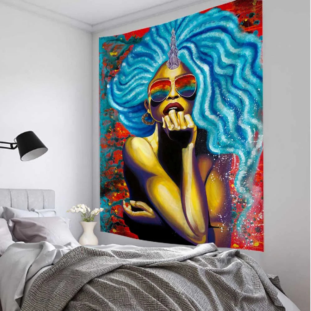 Psychedelic Hippie Wall Tapestry - Large Mystic Room Decor