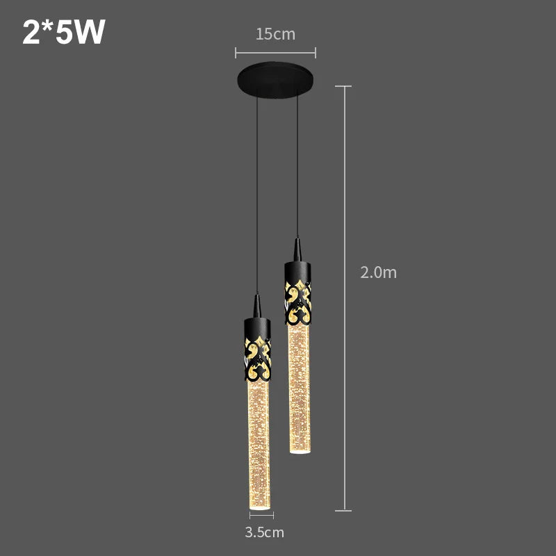 Luxury Crystal Pendant Light - Modern Hanging Chandelier Decor