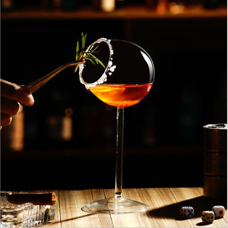 Artistic Fish and Octopus Cocktail Goblet