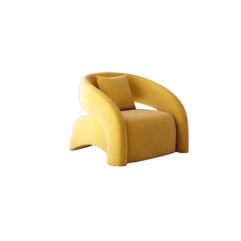 Velvet Leisure Accent Chair - Modern European Single Sofa Seat