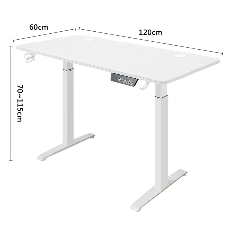Electric Height Adjustable Standing Desk - Motorized Home Office Table