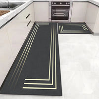 Soft Washable Kitchen Runner Rug - Anti-Slip Hallway and Entry Mat