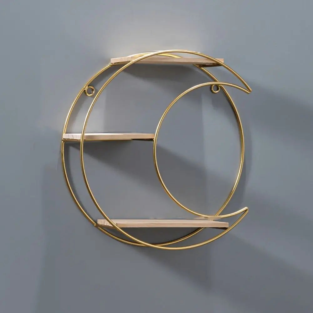 Nordic Gold Iron Decorative Wall Shelf