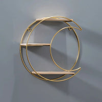 Nordic Gold Iron Decorative Wall Shelf