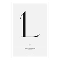 Simple Love Quote Canvas Wall Art - Nordic Couples Decor Print