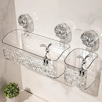Glacier Pattern Wall-Mounted Bathroom Storage Basket