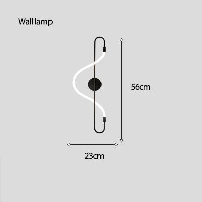 Designer Long Hose Chandelier - Post-Modern Pendant Lamp